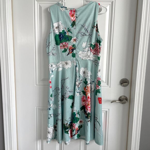 HOMEYEE Cocktail A-Line Embroidery Casual Dress NWT - Picture 4 of 8